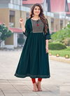 Wooglee Saanvi Nyra Cut Festive Wear Wholesale Kurtis Catalog
